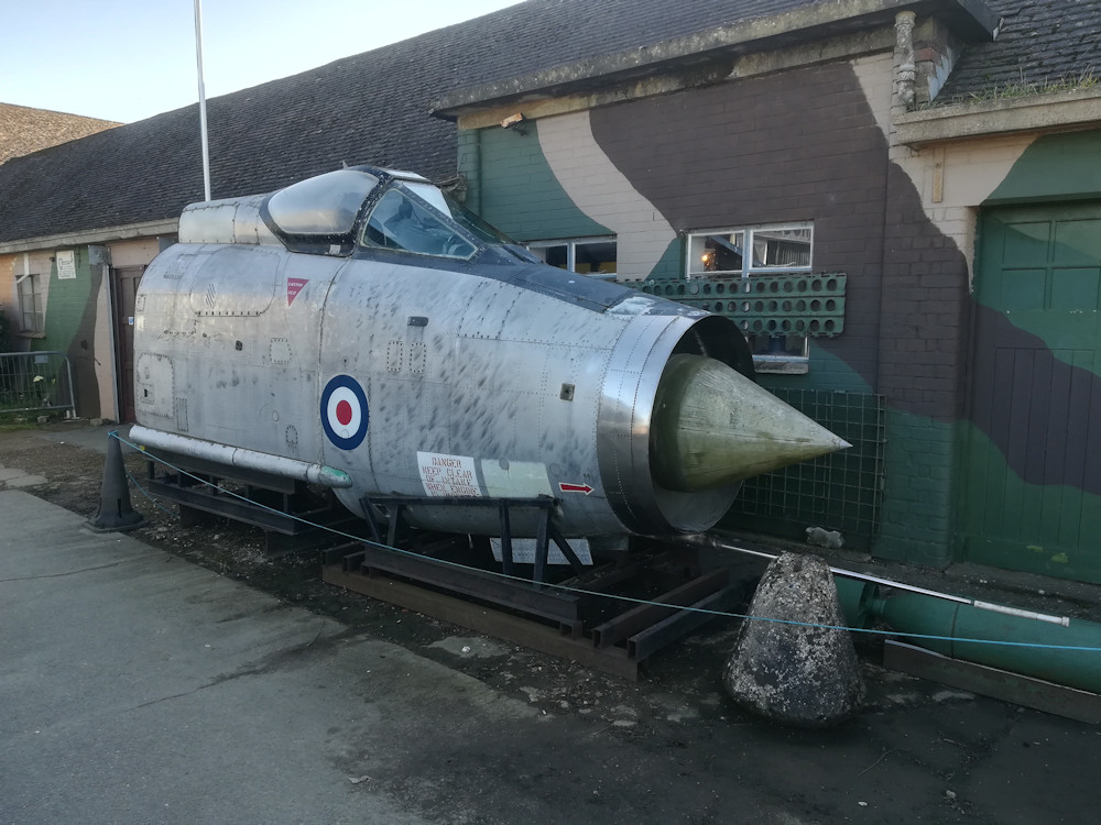 Aircraft cockpit and nose outside Lashenden Air Warfare Museum